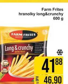 Farm Frites hranolky long&crunchy 600 g