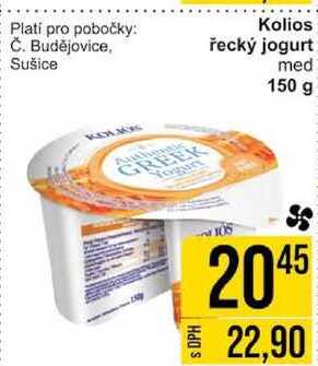 Kolios řecký jogurt med 150 g 