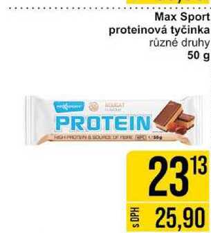 Max Sport proteinová tyčinka různé druhy 50 g 