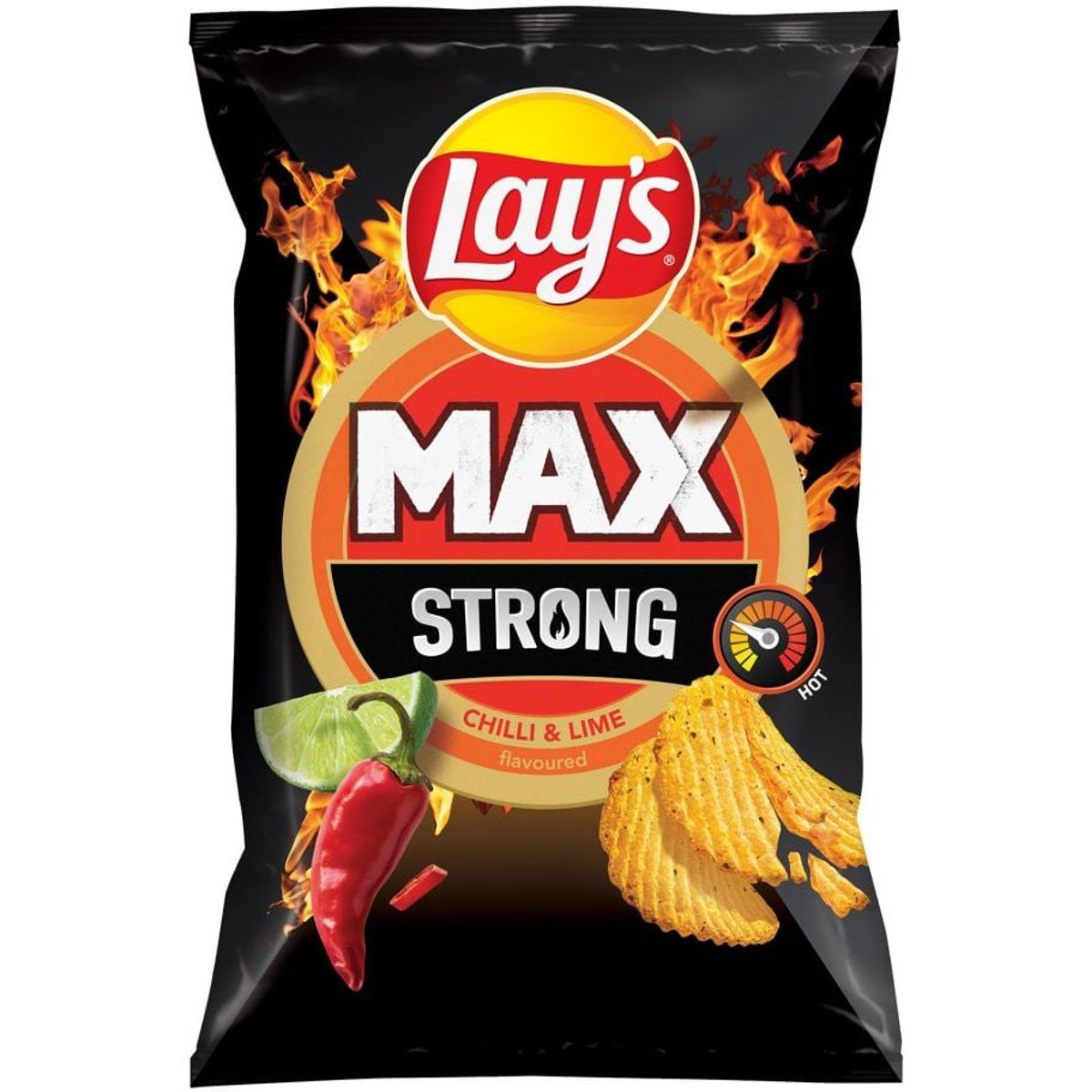 Lay's Max Strong s příchutí chilli a limetky