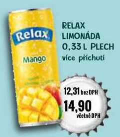 RELAX LIMONÁDA 0,33 L PLECH 