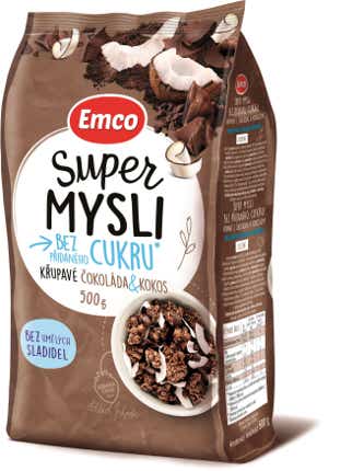 Emco Super Mysli bez přidaného cukru Křupavé Čokoláda & Kokos v akci