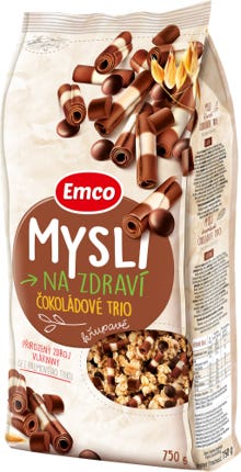 Emco Mysli na Zdraví Křupavé Čokoládové trio