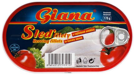 Giana Sleď filety v rajčatové omáčce