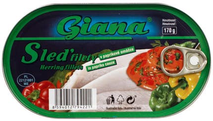 Giana Sleď filety v paprikové omáčce
