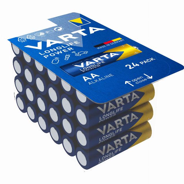 VARTA Alkalické baterie AA 24 kusů v balení