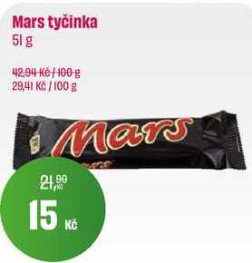 Mars tyčinka 51 g  v akci