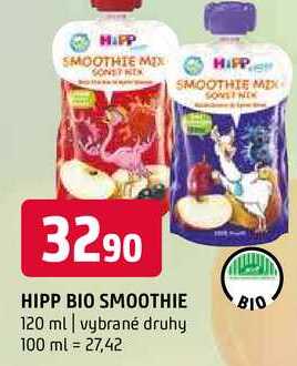 Hipp bio smoothie 120 ml vybrané druhy 
