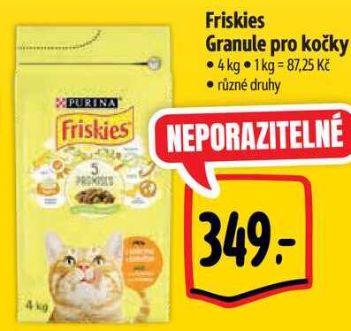 Friskies Granule pro kočky, 4 kg 