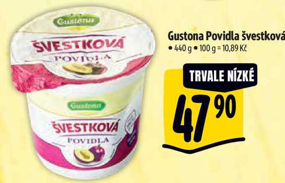 Gustona Povidla švestková, 440 g
