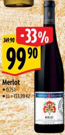 Merlot, 0,75 l