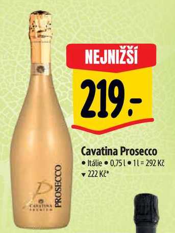 Cavatina Prosecco, 0,75 l