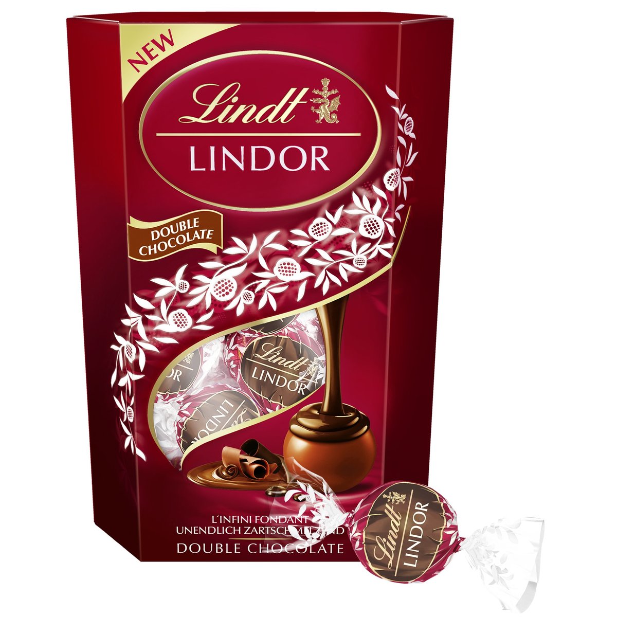 Lindt LINDOR pralinky Double Chocolate