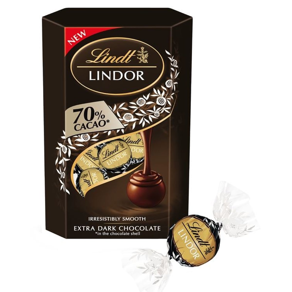 Lindt LINDOR pralinky Hořká čokoláda 70%