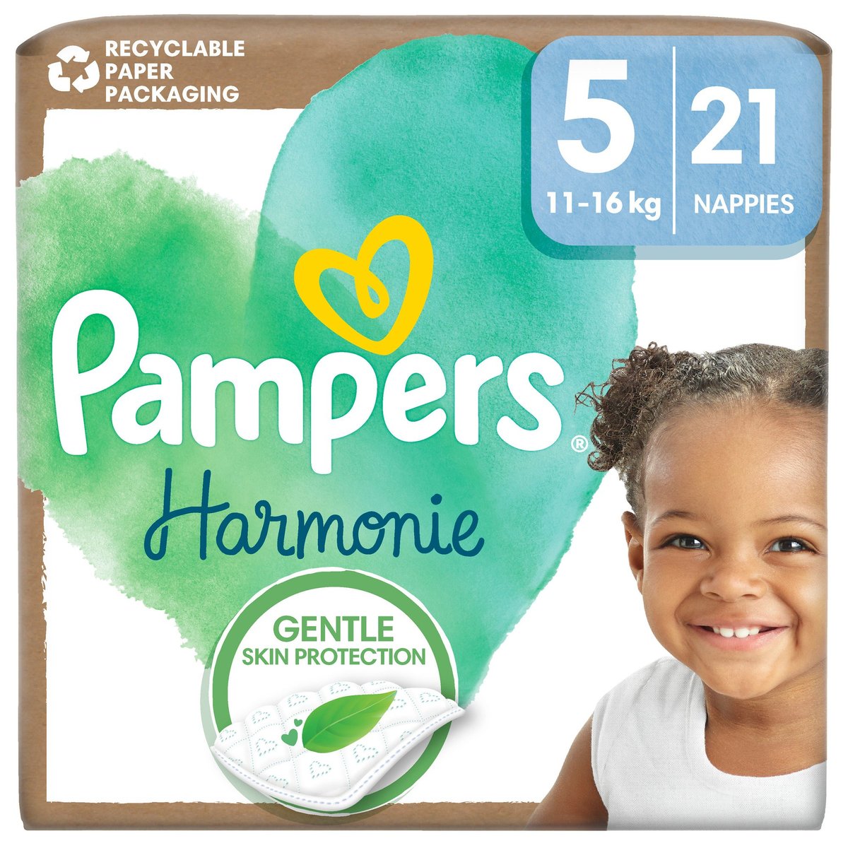 Pampers Harmonie Baby dětské plenky velikost 5 (11–16 kg)