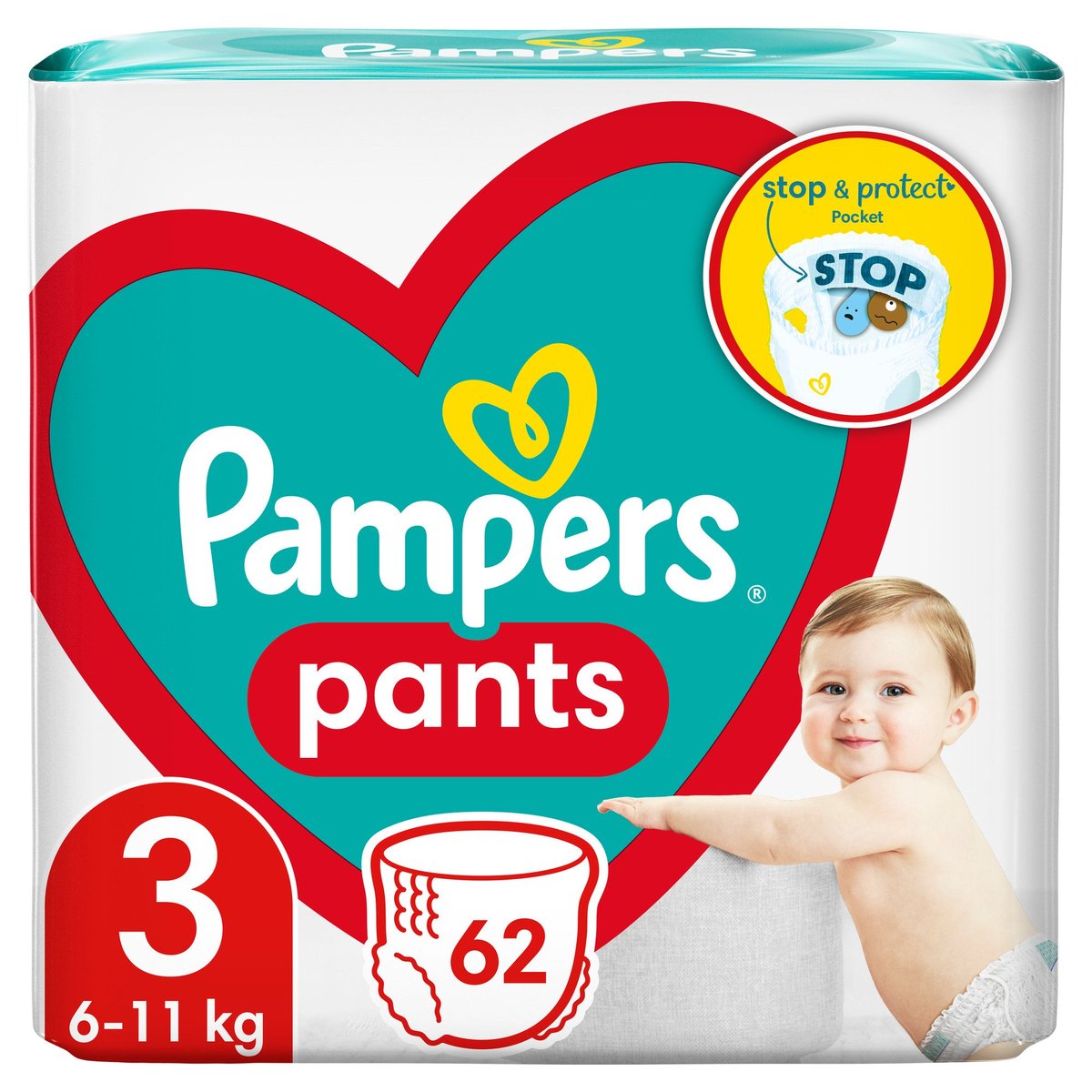 Pampers Active baby plenkové kalhotky 3 (6–11 kg)