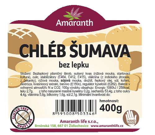 Amaranth Chléb Šumava, 400 g