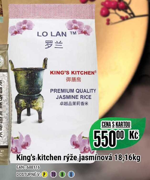 King's kitchen rýže jasmínová 18,16kg 