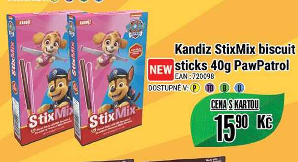 Kandiz StixMix biscuit sticks 40g PawPatrol  