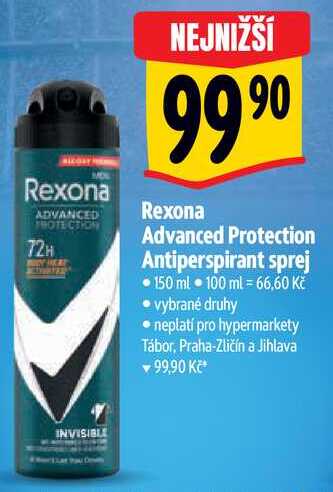 Rexona Advanced Protection Antiperspirant sprej, 150 ml