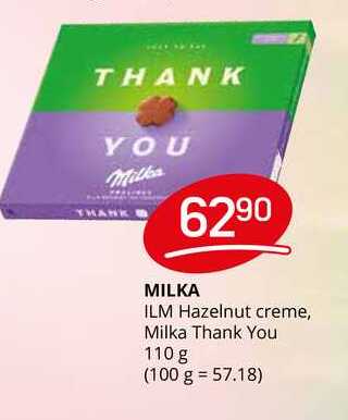 Milka Thank You 110 g 