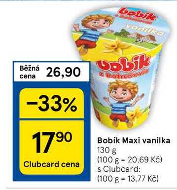 Bobík Maxi vanilka, 130 g 
