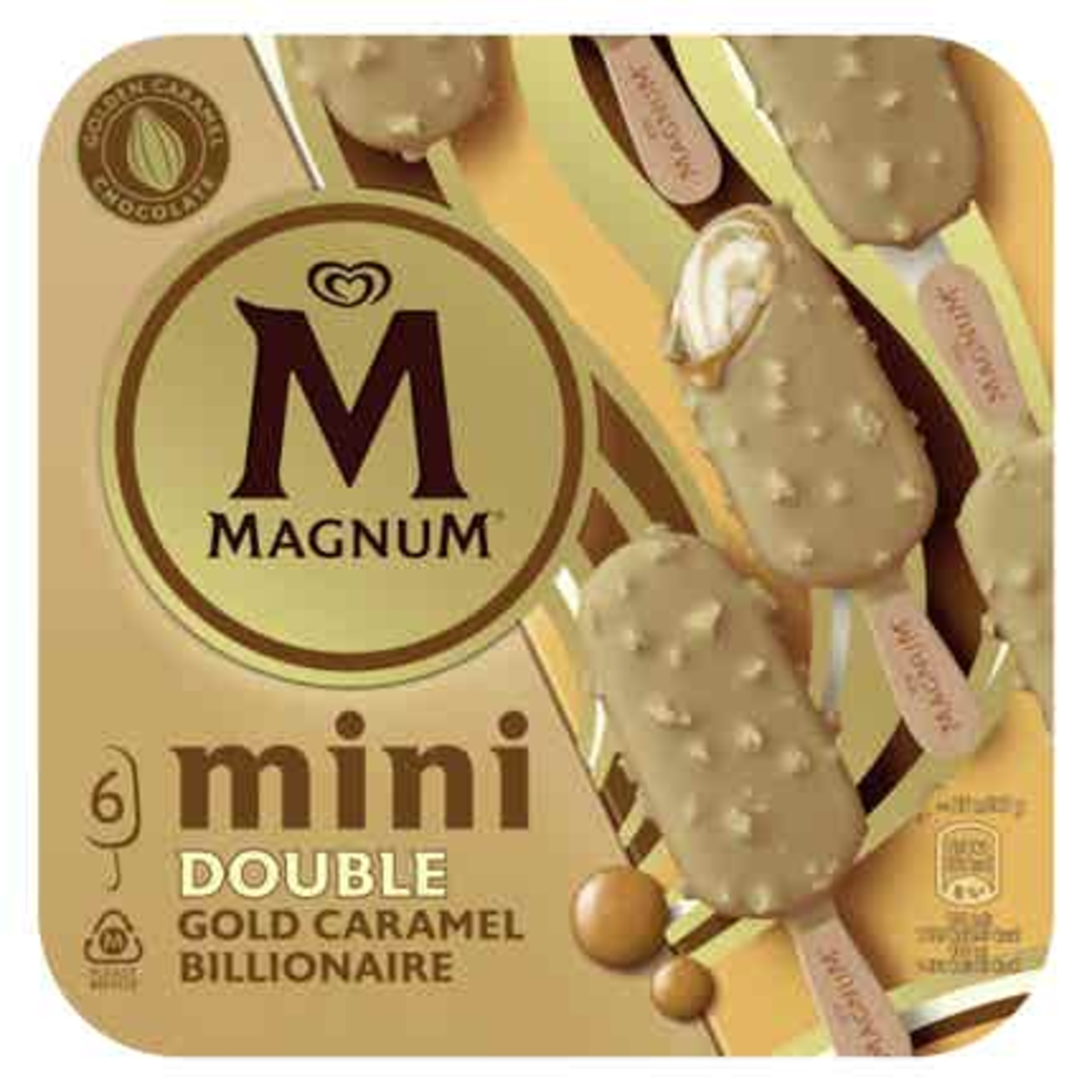 Magnum Mini Caramel Gold Billionaire 6x55 ml