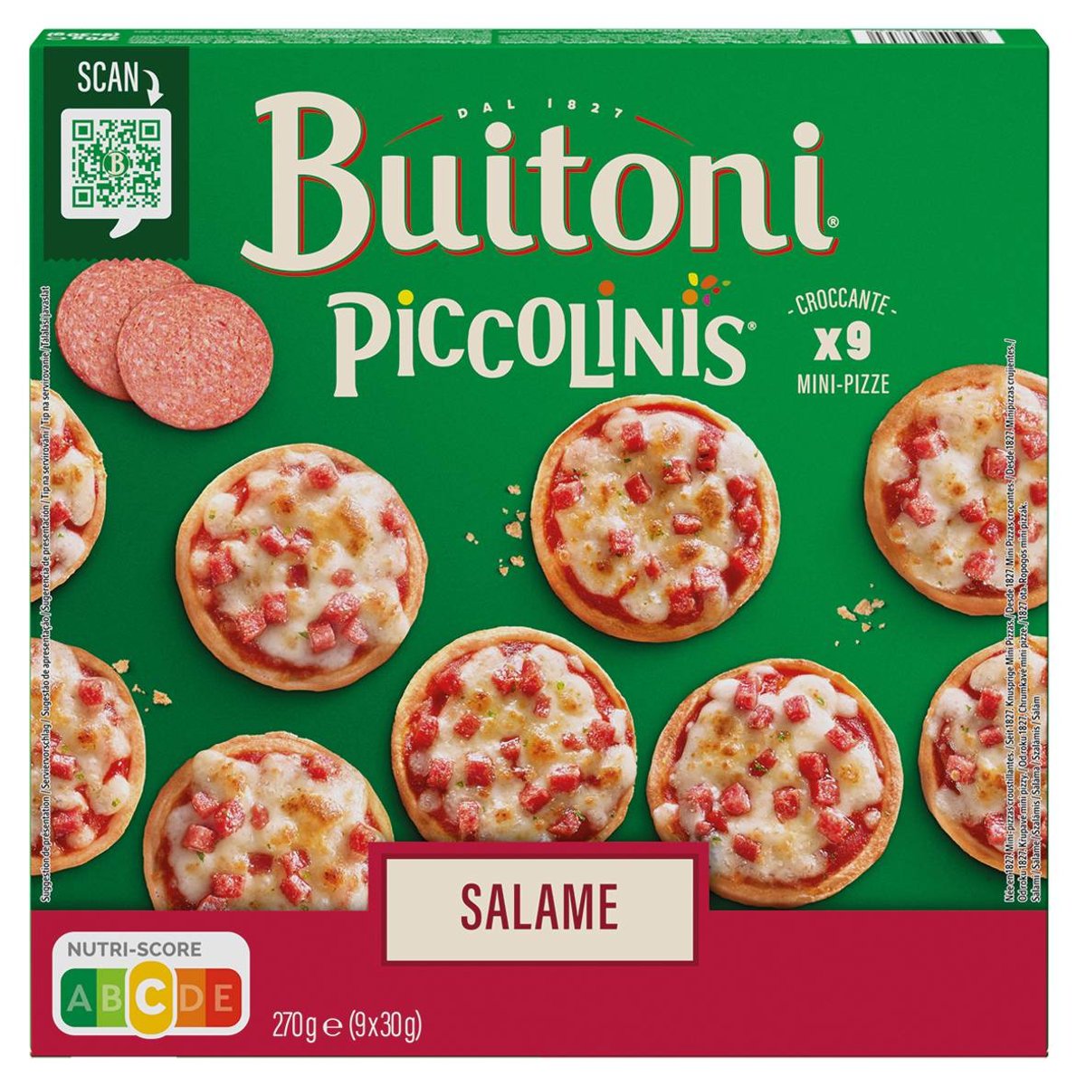 Buitoni Piccolinis Salame pizza 9 ks