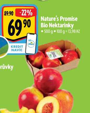  Nature's Promise Bio Nektarinky • 500 g 