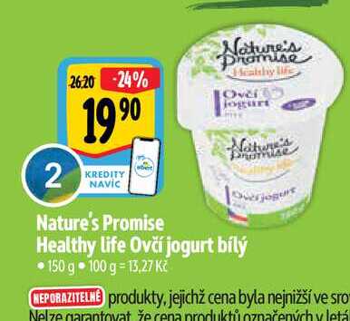   Nature's Promise Healthy life Ovči jogurt 150 g