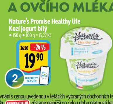  Nature's Promise Healthy life Kozí jogurt bílý 150 g 