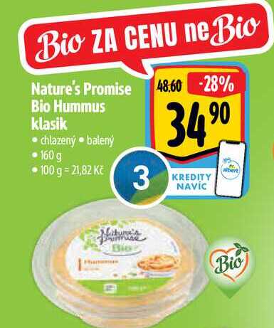  Nature's Promise Bio Hummus klasik 160 g