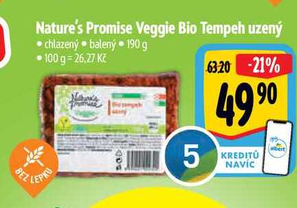  Nature's Promise Veggie Bio Tempeh uzený 190 g