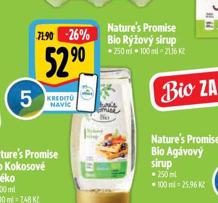   Nature's Promise Bio Rýžový sirup 250 ml 