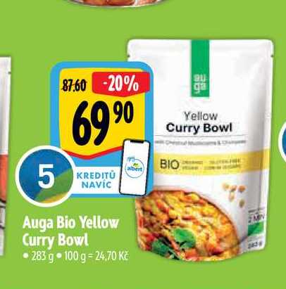   Auga Bio Yellow Curry Bowl 283 g  