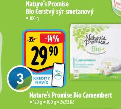   Nature's Promise Bio Camembert • 120 g 