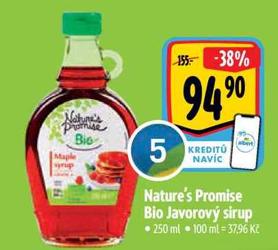  Nature's Promise Bio Javorový sirup 250 ml  