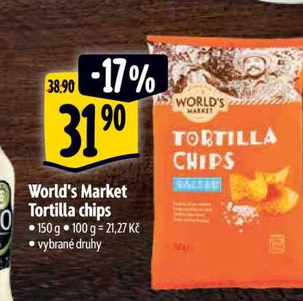   World's Market Tortilla chips 150 g 