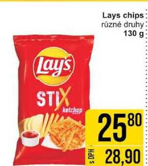 Lays chips různé druhy 130 g