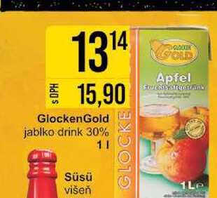 GlockenGold jablko drink 30% Süsü višeň 1l