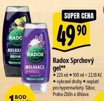 Radox Sprchový gel, 225 ml 
