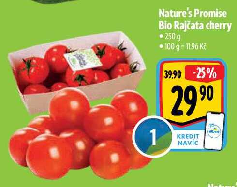 Nature's Promise Bio Rajčata cherry, 250 g 