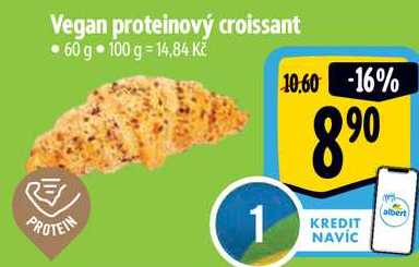 Vegan proteinový croissant, 60 g 