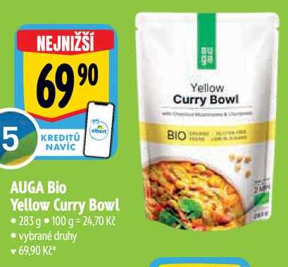 AUGA Bio Yellow Curry Bowl, 283 g
