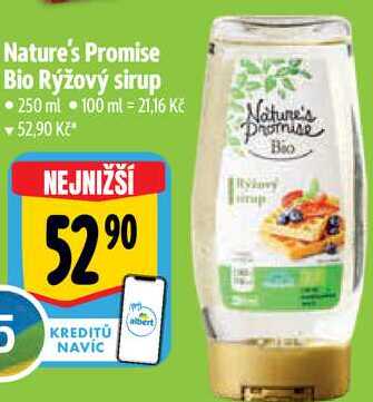 Nature's Promise Bio Rýžový sirup, 250 ml 