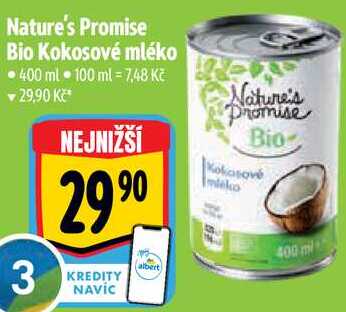 Nature's Promise Bio Kokosové mléko, 400 ml 