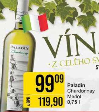 Paladin Chardonnay Merlot 0,75l