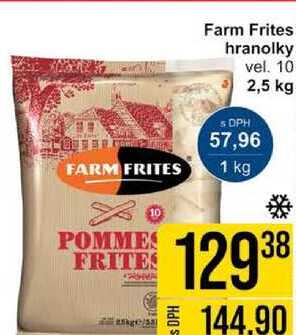 Farm Frites hranolky vel 10 2,5 kg 