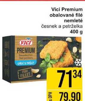 Premium obalované filé nemleté česnek a petrželka 400 g