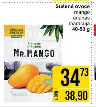 Sušené ovoce mango ananas maracuja 40-50 g
